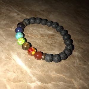 Lava Bead Marble Bracelet